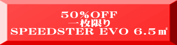 50%OFF 一枚限り SPEEDSTER EVO 6.5㎡